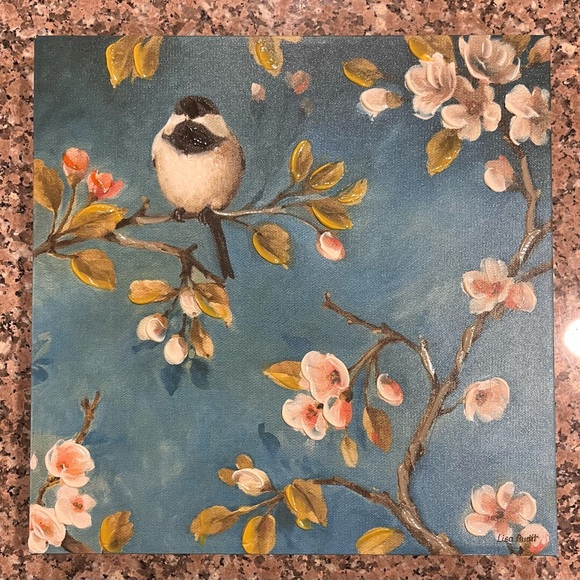 Blue Blossom Print by Lisa Audit 12" H x 12" W x 1.5" D - Picture 2 of 3